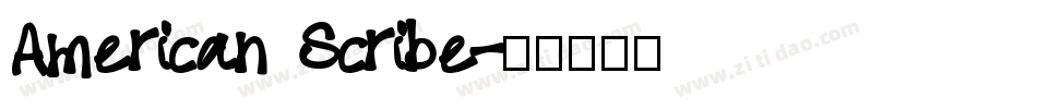 American Scribe字体转换